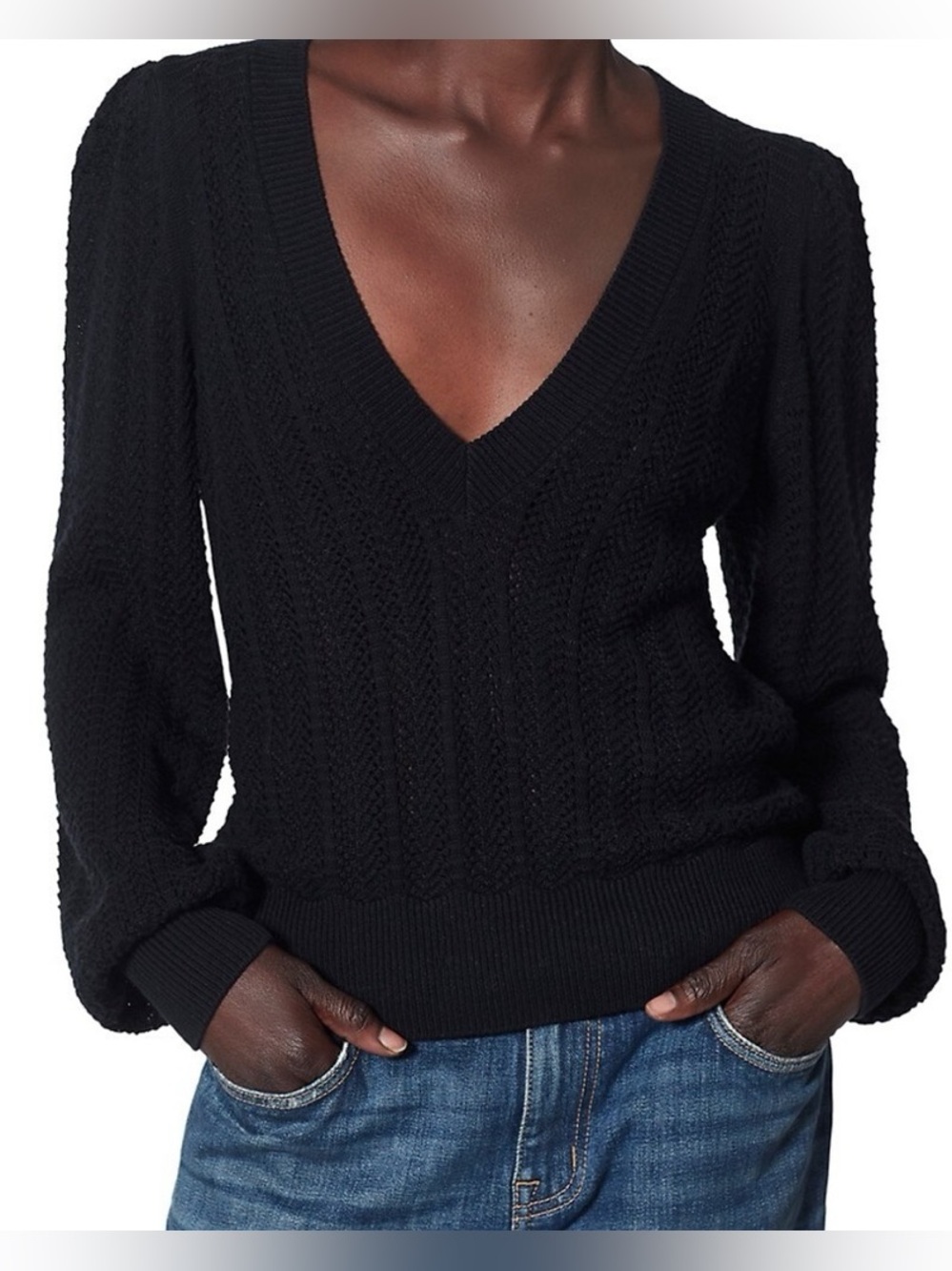 JOIE Kerry V-neck Sweater L
